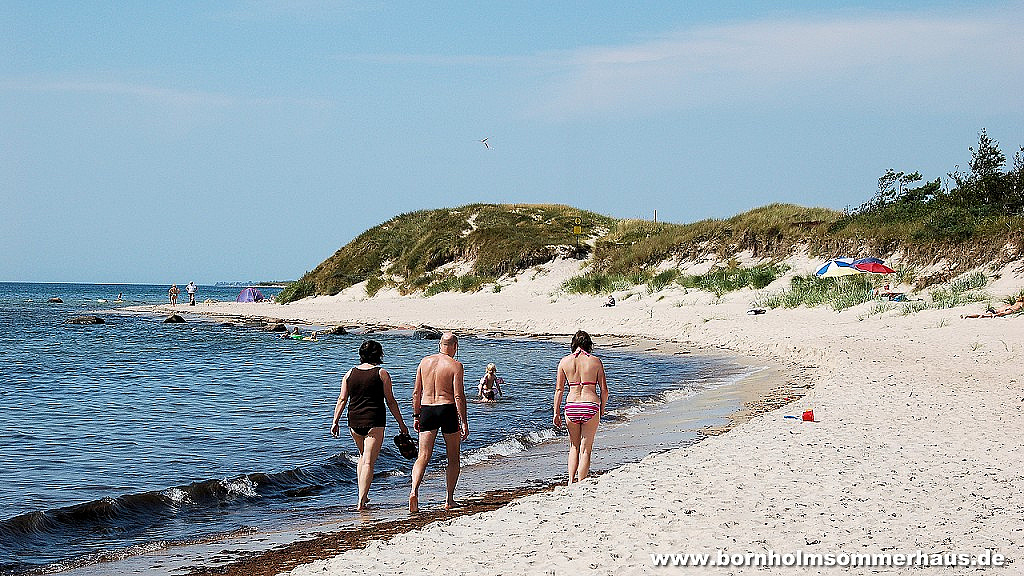 Fottur på Stranden - Vestre Sömarken Sand Strand Dueodde Bornholm