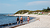 Walking on the beach. - Vestre S&ouml;marken sand beach Dueodde Bornholm